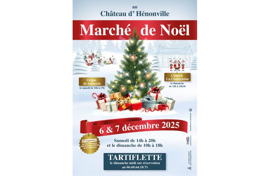 retouvez la salamandre au château d'Henonville les 6 et 7 décembre 2025