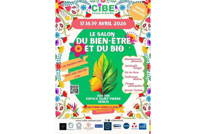 Salon du Bien être et du Bio, 17,18,19 avril 2026 , dans l'église saint Pierre à SENLIS oise