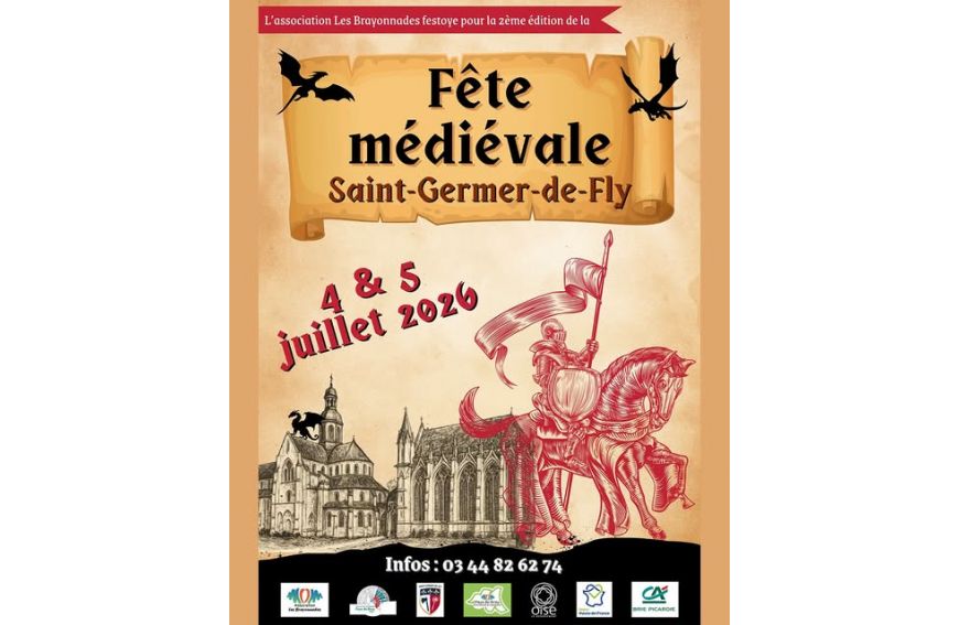 médiévale de saint Germer de Fly (60) 4 et 5 juillet 2026