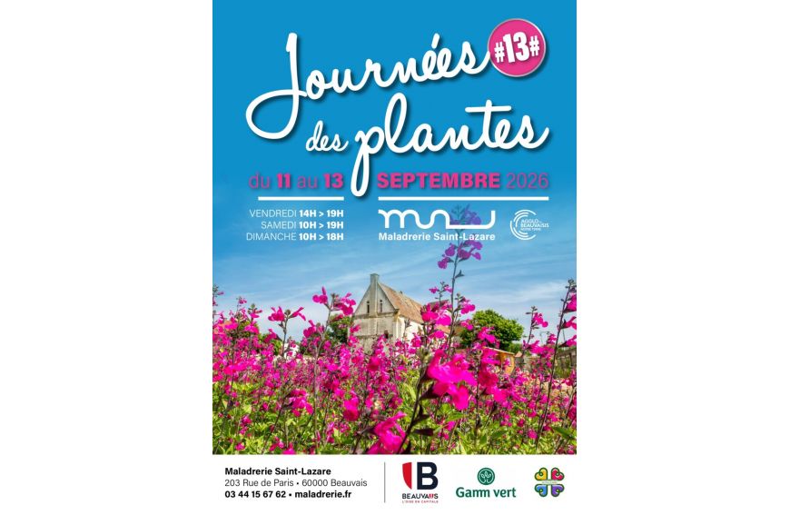 les 11,12,13 septembre journée des plantes à la Maladrerie St Lazare à Beauvais