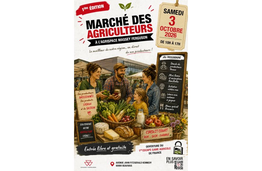 marché des agriculteurs, le 3 octobre, agrispace, MASSEY FERGUSSON